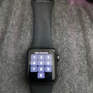 dark gray, black band, 38mm, gen 3